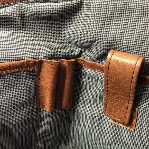 Spikes & Sparrow Business Laptop Bag Premium Leather Sawyer Brandy Cognac - Picture 12 of 12